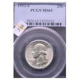 1953 S PCGS MS65 WASHINGTON QUARTER