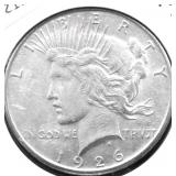 1926 S PEACE DOLLAR AU