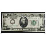 1928 REDEMABLE IN GOLD 20 $ FEDERAL RESERVE NORE