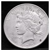 1926 D PEACE DOLLAR VF