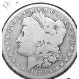 1880 MORGAN DOLLAR VG