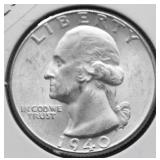 1940 GEM BU WASHINGTON QUARTER