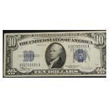 1934 10 $ SILVER CERTIFICATE VF