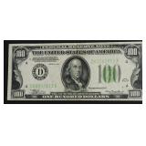CHOICE AU 1934 100 $ FEDERAL RESERVE NOTE