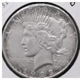 1923 D PEACE DOLLAR XF
