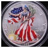 1999 COLORIZED SILVER EAGLE