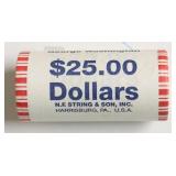 GEM BANK ROLL OF PRESIDENT DOLLARS