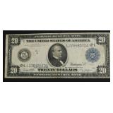 1914 20 $ FEDERAL RESERVE NOTE VF INK