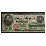 1862 1 $ US LEGAL TENDER VF