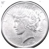 1925 PEACE DOLLAR AU