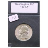 1941 SUPURB GEM WASHINGTON QUARTER