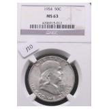 1954 NGC MS63 FRANKLIN HALF DOLLAR