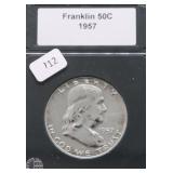 1957 GEM PROOF FRANKLIN HALF DOLLAR