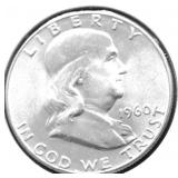1960 GEM BU FRANKLIN HALF DOLLAR
