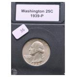 1939 GEM BU WASHINGTON QUARTER
