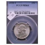 1938 S PCGS MS64 WASHINGTON QUARTER