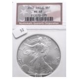 2002 NGC MS68 SILVER EAGLE