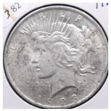 1923 PEACE DOLLAR AU
