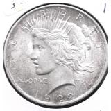 1922 PEACE DOLLAR AU