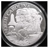33.19 GRAMS SILVER N CAROLINA STATE SEAL
