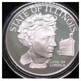 33.38 GRAMS SILVER ILLINOIS STATE SEAL