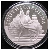 32.98 GRAMS SILVER S CAROLINA STATE SEAL