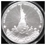 33.25 GRAMS SILVER NEW YORK STATE SEAL