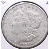 1921 S MORGAN DOLLAR XF