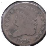 1826 HALF CENT VG