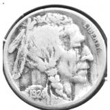 1924 S BUFFALO NICKEL VG