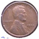 1924 D LINCOLN CENT XF