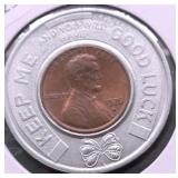 1976 CH BU GOOD LUCK PENNY TOKEN