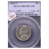 1984 S PCGS PF69DC JEFFERSON NICKLE