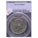 1972 D PCGS MS65 KENNEDY HALF DOLLAR