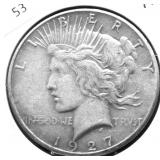 1927 PEACE DOLLAR XF