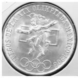 MEXICO SILVER 25 PESOS CHOICE BU