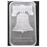 1  OZ .999 SILVER BAR