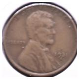 1931 S LINCOLN CENT XF