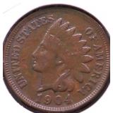 1904 INDIAN HEAD CENT VF