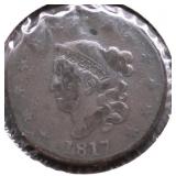 1817 LARGE CENT VG