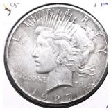 1927 PEACE DOLLAR AU