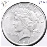 1923 CHOICE BU PEACE DOLLAR
