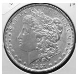 1887 MORGAN DOLLAR UNC