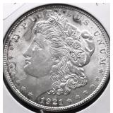 1921 CHOICE BU MORGAN DOLLAR