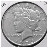1935 S PEACE DOLLAR VF
