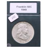 1949 CHOICE BU FBL FRANKLIN HALF DOLLAR