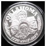 32.74 GRAMS SILVER OKLAHOMA STATE SEAL