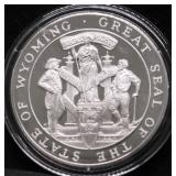 33.18 GRAMS SILVER WYOMING STATE SEAL