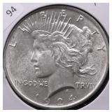 1924 CHOICE BU PEACE DOLLAR