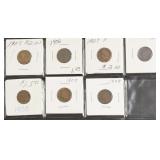 7 INDIAN HEAD CENTS